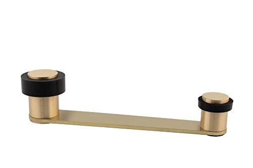 EVI Herrajes | Drehbarer Türstopper für Türen bis 100 mm -Matt Finish | Schwarz Natursilikonkautschuk |inkl. Schraube + Klemmdübel | I-253 von EVI Herrajes