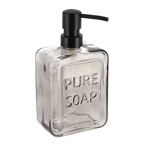 Seifenspender Glas Pure soap 550 ml - schwarz - Tendance von EVIDECO