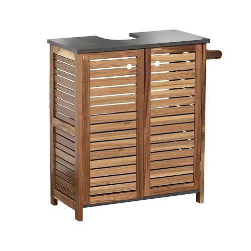 Tendance Element unter waschbecken akazie und MDF 2 türen + 1 einlegeboden + intergre handtuchhalter - Element Tendance Element unter waschbecken akazie und MDF 2 türen + 1 einlegeboden + intergre handtuchhalter - Element von EVIDECO