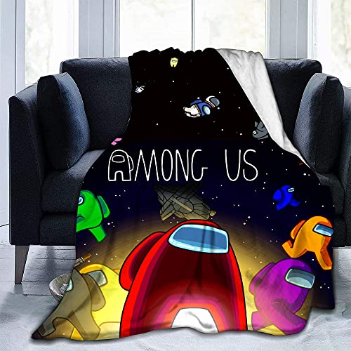 Cartoon Decke Flanell 3D gedruckt für Unisex Erwachsene Decke Plüsch-warmes Decke, Blanket-Reisen für Unisex Adult Decke warm für Sofa von EVLURE