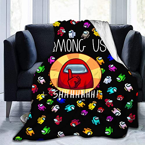 Cartoon Decke Flanell 3D gedruckt für Unisex Erwachsene Decke Plüsch-warmes Decke, Blanket-Reisen für Unisex Adult Decke warm für Sofa von EVLURE