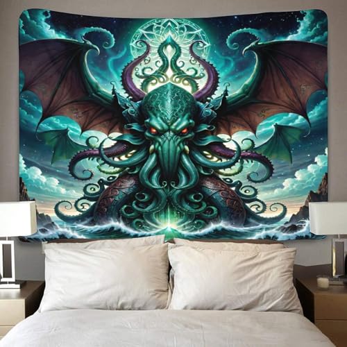 EVMILA 3D Cthulhu.kgm Wandteppich Heimdekoration Bettwäsche Poster Wandkunst Tapisserie Wandbehang Polyester Für Schlafzimmer Wohnzimmer Schlafsaal Hausdeko 180cmx230cm EVMILA 3D Cthulhu.kgm Wandteppich Heimdekoration Bettwäsche Poster Wandkunst Tapisserie Wandbehang Polyester Für Schlafzimmer Wohnzimmer Schlafsaal Hausdeko 180cmx230cm von EVMILA