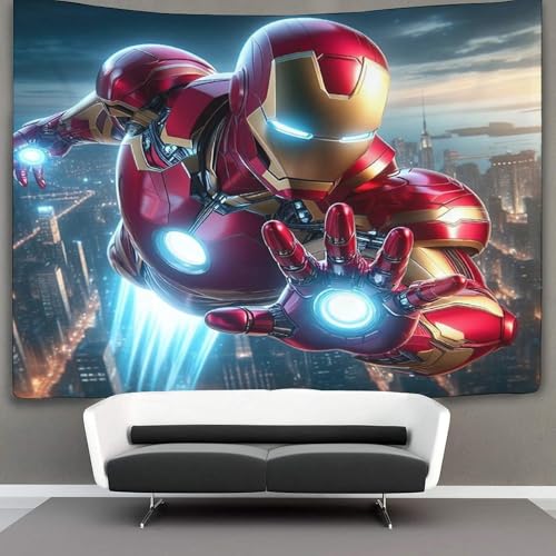 EVMILA 3D Iron Man Wandteppich Heimdekoration Bettwäsche Poster Wandkunst Tapisserie Wandbehang Polyester Für Schlafzimmer Wohnzimmer Schlafsaal Raumdeko 70cmx100cm EVMILA 3D Iron Man Wandteppich Heimdekoration Bettwäsche Poster Wandkunst Tapisserie Wandbehang Polyester Für Schlafzimmer Wohnzimmer Schlafsaal Raumdeko 70cmx100cm von EVMILA