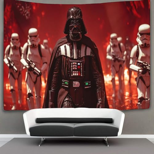 EVMILA 3D Krieg der Sterne Wandteppich Heimdekoration Bettwäsche Poster Wandkunst Darth Vader Tapisserie Wandbehang Polyester Für Schlafzimmer Stranddecke College Schlafsaal 180cmx230cm von EVMILA