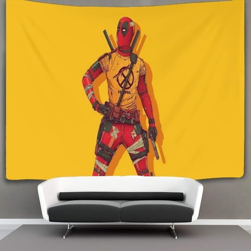 EVMILA 3D Totes Schwimmbad Deadpool Wandteppich Heimdekoration Bettwäsche Poster Wandkunst Tapisserie Wandbehang Polyester Für Wohnzimmer Schlafzimmer Schlafsaal Dekor 70cmx100cm von EVMILA