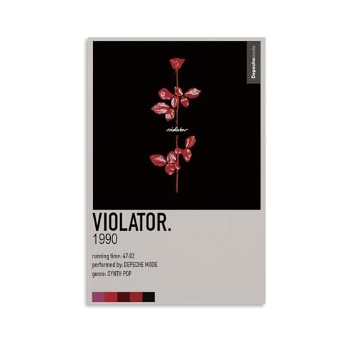 EVMILA Depeche Mode VIOLATOR Poster Dekorative Malerei Leinwand Wandkunst Wohnzimmer Poster Schlafzimmer Malerei,Wandkunst Bilddruck Moderne Familienzimmer Dekor 12x18inch(30x45cm) von EVMILA