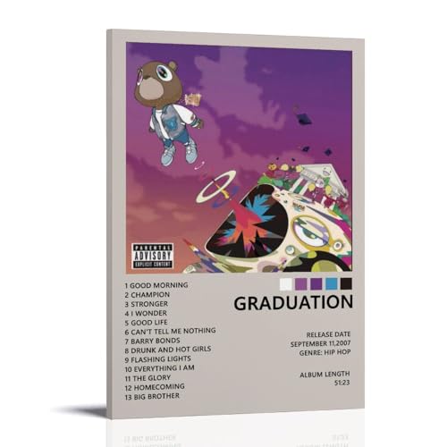 EVMILA Kanye West Graduation Album Poster Dekorative Malerei Leinwand Wandposter und Kunstdruck Modern Familie Schlafzimmer Dekor Poster 30 x 45 cm von EVMILA