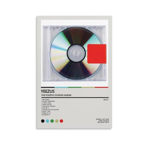 EVMILA Kanye West Poster Yeezus Poster, dekoratives Gemälde, Leinwand-Wandposter und Kunstdruck, modernes Familienschlafzimmer-Dekor-Poster, 20 x 30 cm von EVMILA