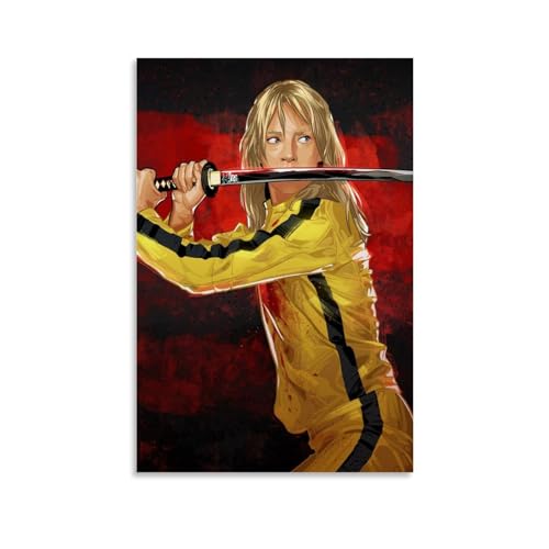 EVMILA Kill Bill Kunst-Poster, dekoratives Gemälde, Leinwand, Wandposter und Kunstdruck, moderne Familienschlafzimmer-Dekoration, Poster, 40 x 60 cm von EVMILA