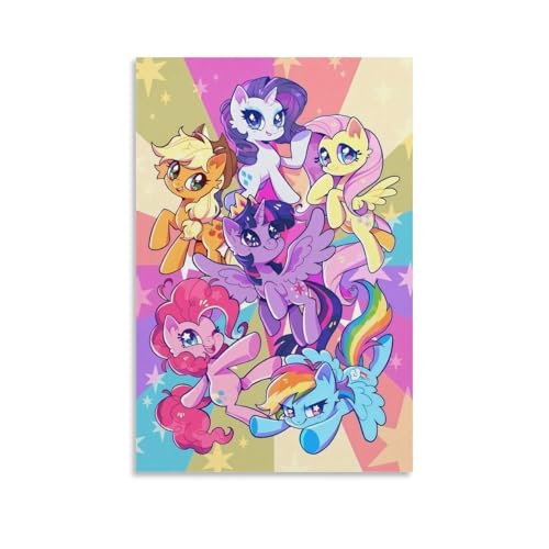 EVMILA Mein kleines Pony Poster Wallscroll Wandbanner Für Regenbogen-Einhorn Dekorative Rollbild Wandbild Stoff Poster Anime Leinwand Wandkunst Wand-Deko Leinwandbilder Ölgemälde 24x36inch(60x90cm) EVMILA Mein kleines Pony Poster Wallscroll Wandbanner Für Regenbogen-Einhorn Dekorative Rollbild Wandbild Stoff Poster Anime Leinwand Wandkunst Wand-Deko Leinwandbilder Ölgemälde 24x36inch(60x90cm) von EVMILA
