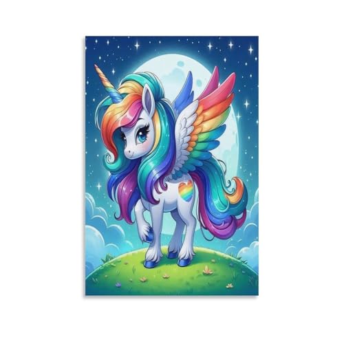 EVMILA Mein kleines Pony Poster Wallscroll Wandbanner Für Regenbogen-Einhorn Dekorative Rollbild Wandbild Stoff Poster Anime Leinwand Wandkunst Wand-Deko Leinwandbilder Ölgemälde 16x24inch(40x60cm) EVMILA Mein kleines Pony Poster Wallscroll Wandbanner Für Regenbogen-Einhorn Dekorative Rollbild Wandbild Stoff Poster Anime Leinwand Wandkunst Wand-Deko Leinwandbilder Ölgemälde 16x24inch(40x60cm) von EVMILA