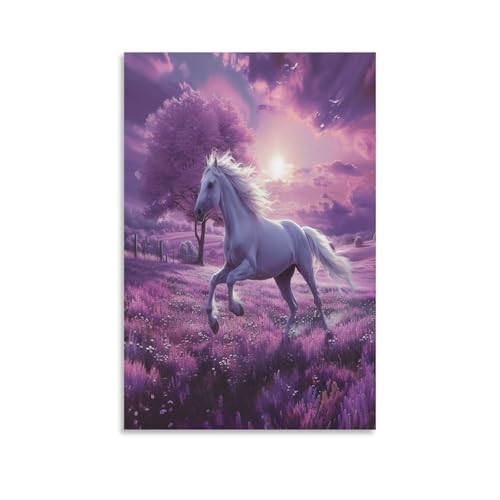 EVMILA Pferd Poster, Dekoratives Gemälde, Leinwand, Wandkunst, Wohnzimmer, Poster, Schlafzimmer, Gemälde 12x18inch(30x45cm) von EVMILA