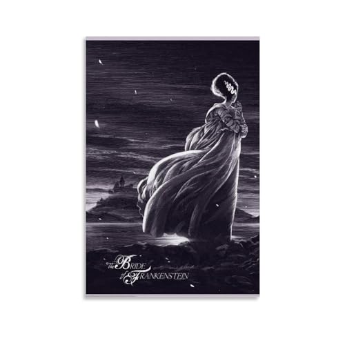 EVMILA Poster "Bride of Frankenstein", dekoratives Gemälde, Leinwand, Wandposter und Kunstdruck, moderne Familienschlafzimmer-Dekoration, Poster, 30 x 45 cm von EVMILA