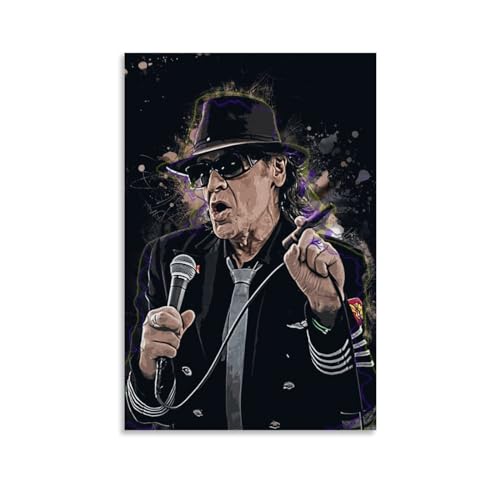 EVMILA Singer Udo Lindenberg Poster, dekoratives Gemälde, Leinwand, Wandposter und Kunstdruck, modernes Familienschlafzimmer-Dekor-Poster, 30 x 45 cm von EVMILA