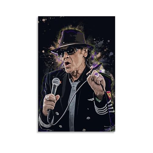 EVMILA Singer Udo Lindenberg Poster Dekorative Malerei Leinwand Wandkunst Wohnzimmer Poster Schlafzimmer Malerei,Wandkunst Bilddruck Moderne Familienzimmer Dekor 24x36inch(60x90cm) von EVMILA