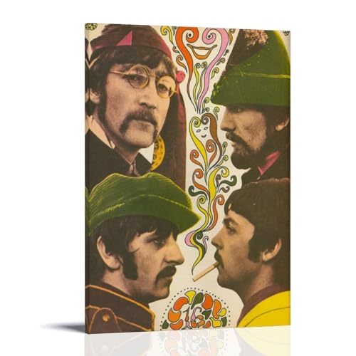 EVMILA The Beatles Retro-Kunstposter, dekoratives Gemälde, Leinwand, Wandposter und Kunstdruck, moderne Familienschlafzimmer-Dekoration, Poster, 30 x 45 cm von EVMILA