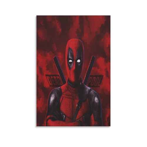 EVMILA Totes Schwimmbad Deadpool Poster;Wandbild Kunstdruck Wand-Dekorationen Mit Eindrucksvollen Farben 20x30inch(50x75cm) von EVMILA