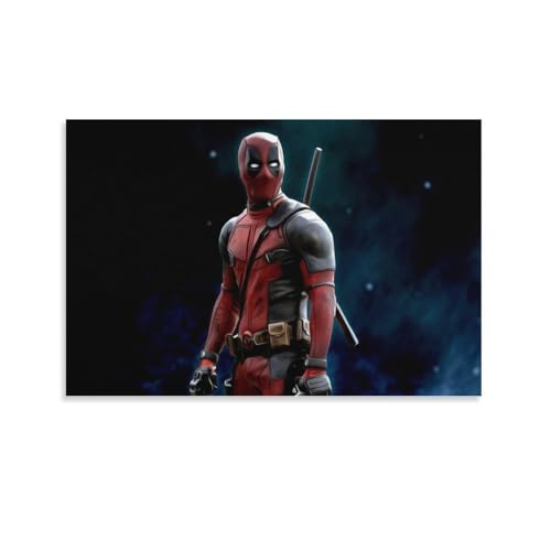 EVMILA Totes Schwimmbad Deadpool Poster Gemälde Poster Für Büro Klassenzimmer Leinwand Moderne Leinwand Wandkunst 20x30inch(50x75cm) von EVMILA