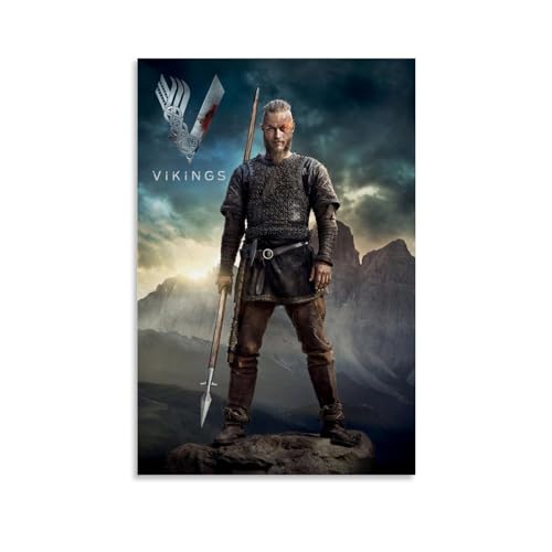 EVMILA Vikings-Season-2-Ragnar-Lothbrok Poster, dekoratives Gemälde, Leinwand, Wandposter und Kunstdruck, modernes Familienschlafzimmer-Dekor-Poster, 20 x 30 cm von EVMILA