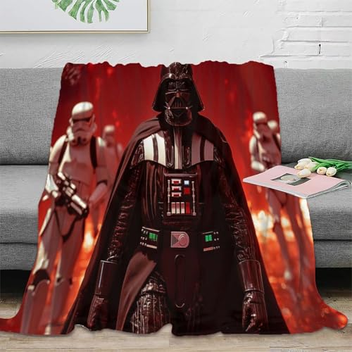 Krieg der Sterne Sofadecke Wohndecke Couchdecke 3D Druck Darth Vader Fleecedecke Flauschig Warm Weichen Flauschig Bett Decken Tagesdecke Kuscheldecke for Erwachsene Kinder 60x80inch(150x200cm) von EVMILA