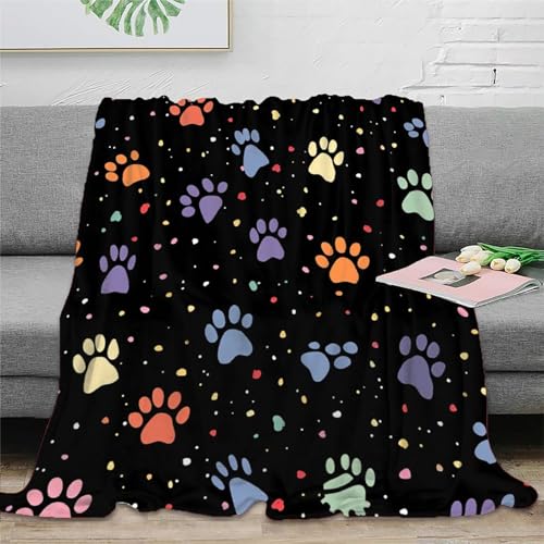 Muster mit dicken Pfoten Sofadecke Decke Couchdecke Fleecedecke 3D Druck Weichen Flauschig Kuscheldecke Flauschig Warm Tagesdecke Bett Decken for Erwachsene er 80x90inch(200x230cm) von EVMILA
