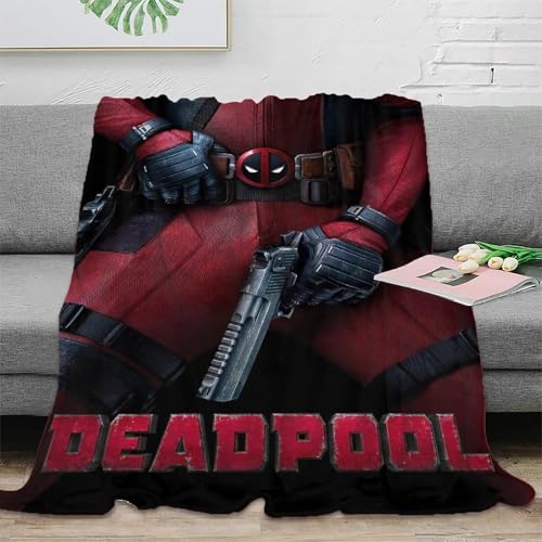 Totes Schwimmbad Deadpool Couchdecke 3D Druck Fleecedecke Sofadecke Wohndecke Bett Decken Kuscheldecke Tagesdecke Weichen Flauschig Flauschig Warm for Erwachsene Kinder 80x90inch(200x230cm) von EVMILA
