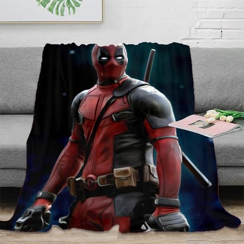 Totes Schwimmbad Deadpool Couchdecke Decke Sofadecke Fleecedecke 3D Druck Bett Decken Kuscheldecke Tagesdecke Weichen Flauschig Flauschig Warm for Erwachsene Kinder 80x90inch(200x230cm) von EVMILA