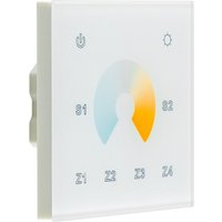 EVN Lichttechnik Funk-Wandpanel 4-Kanal 868MHz EFDWP4WWCW - EFDWP4WWCW von EVN Lichttechnik
