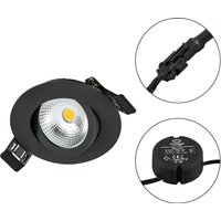 EVN Lichttechnik LED Einbauleuchte 230V 830, dim., sw S060902 von EVN Lichttechnik