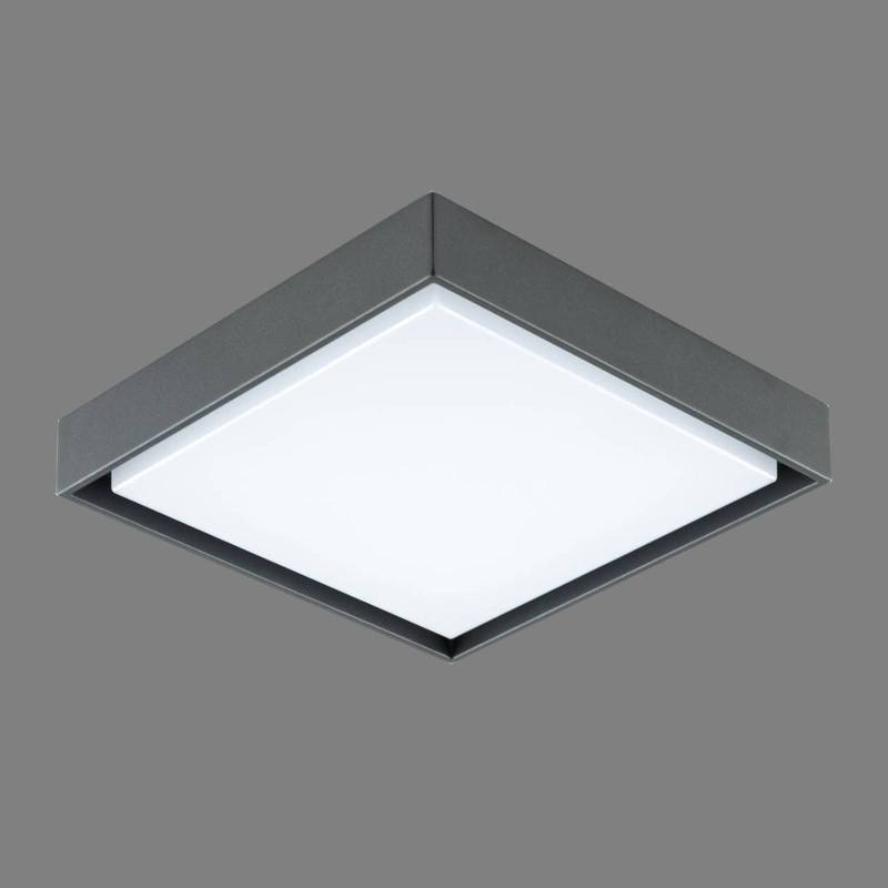 EVN LED-Außendeckenleuchte Tectum, 24x24 cm, anthrazit, 110° von EVN
