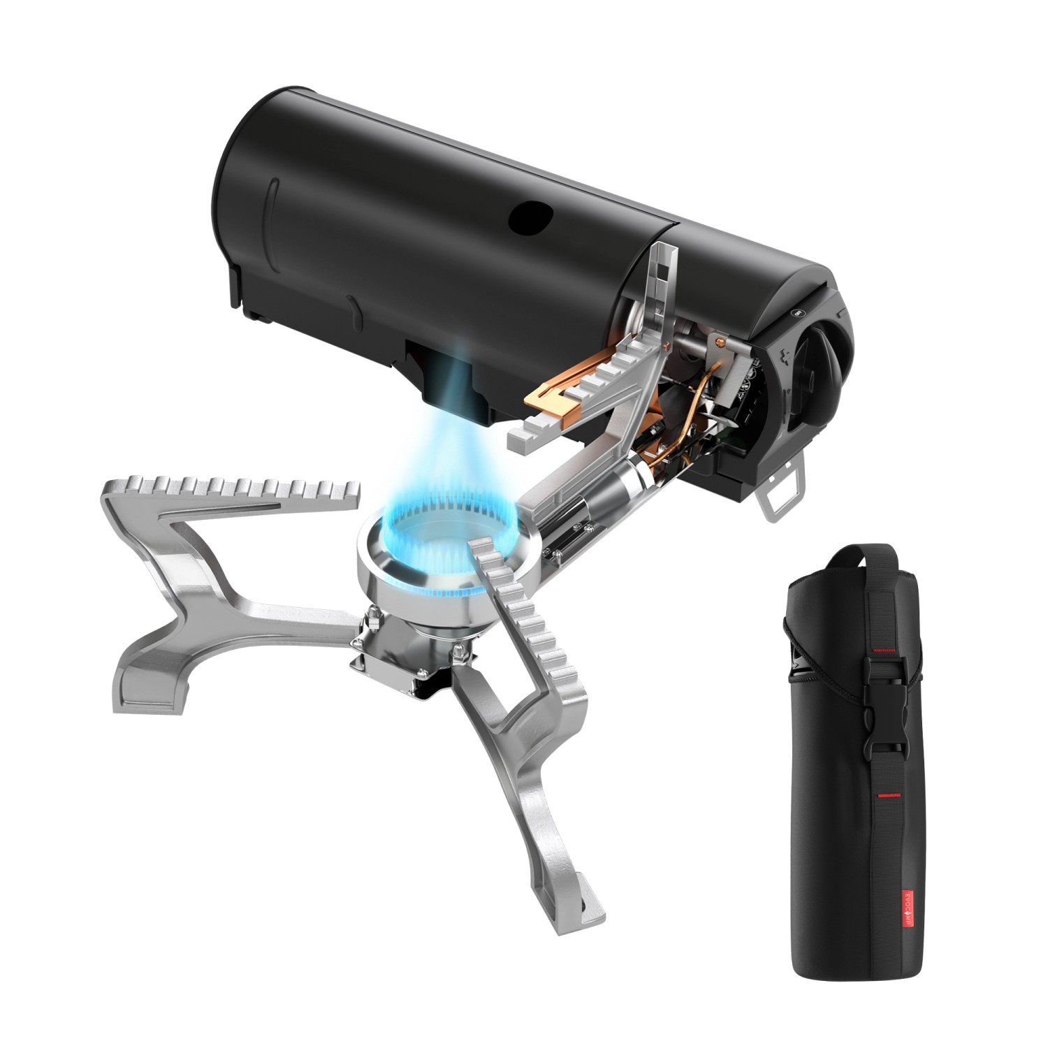 Evocamp Gaskocher BRS-99 mit Wärmeleitblech Klappbar Piezozündung Tragetasche ohne Gaskartuschen Evocamp Gaskocher BRS-99 mit Wärmeleitblech Klappbar Piezozündung Tragetasche ohne Gaskartuschen von EVOCAMP