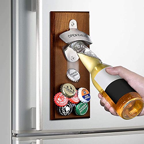 Flaschenöffner mit Magnet, Wand Bieröffner, Einzigartige Geschenkideen für Männer Papa Freund Ehemann, Cooles Zeug Gadgets für Thanksgiving Weihnachten Geburtstag Jahrestag Geschenke von EVOFLY