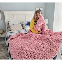 Benutzerdefinierte Chenille Chunky Decke - Weihnachtsdecke Weiche Strickdecke Überwurf von EVOKnit