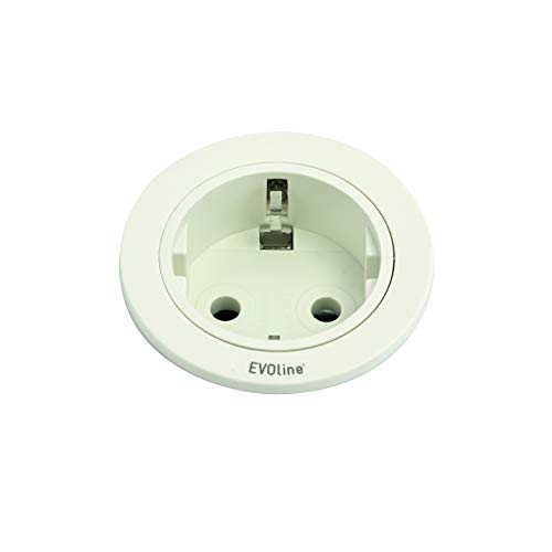 EVOline 159280004300 Einbau-Steckdosenleiste 1fach Weiß 1 St. von EVOLINE