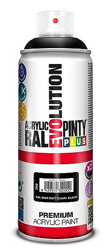 PINTYPLUS Acrylfarbe, matt, Evolution, Spray, 520 ml, Matt Signal, Schwarz, RAL 9004 PINTYPLUS Acrylfarbe, matt, Evolution, Spray, 520 ml, Matt Signal, Schwarz, RAL 9004 von EVOLUTION PINTY PLUS