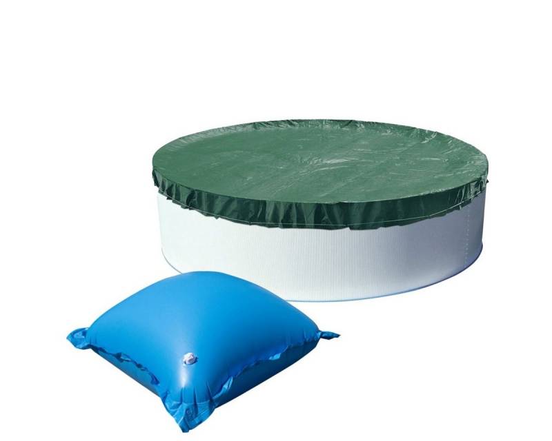 EVOLUTION Pool-Abdeckplane Abdeckplane mit Luftkissen SET Rund Grün mit Übermaß Pool Überwinterun EVOLUTION Pool-Abdeckplane Abdeckplane mit Luftkissen SET Rund Grün mit Übermaß Pool Überwinterun von EVOLUTION