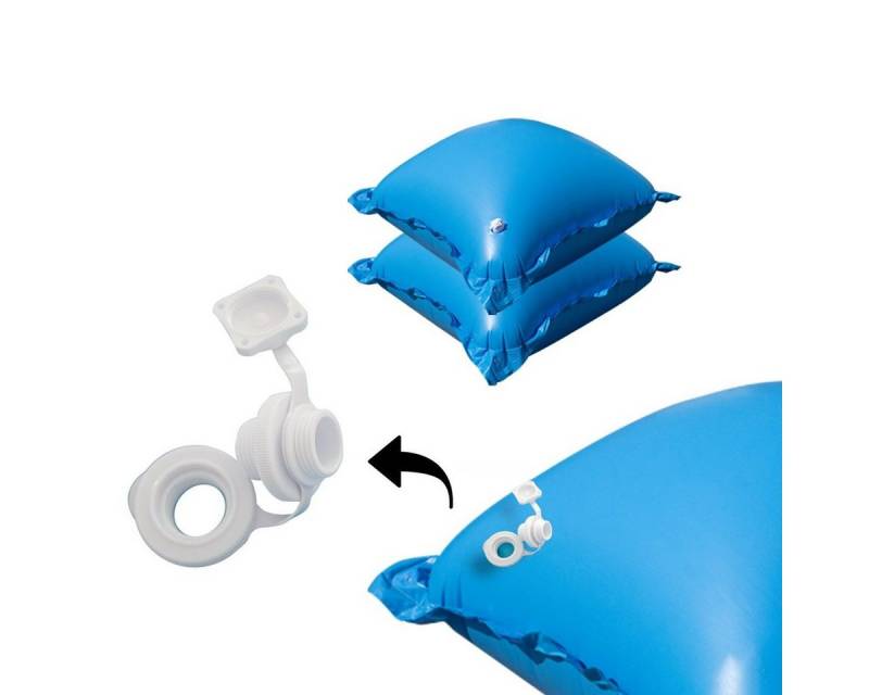 EVOLUTION Pool Poolkissen Set – Aufblasbare Luftkissen für Poolabdeckung Winter (2-tlg), Mit Luftstopventil & 4 Ösen – Wasser, Schmutz laufen ab von EVOLUTION