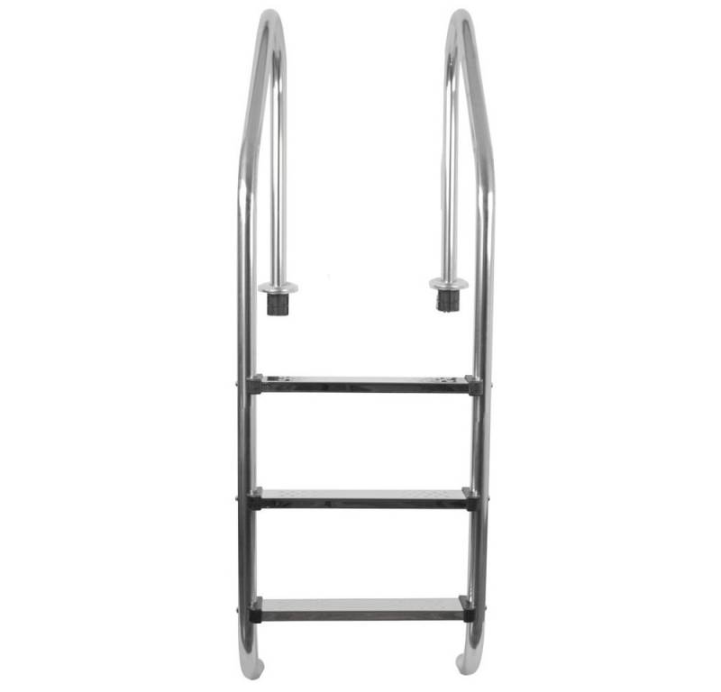 EVOLUTION Poolleiter 3W Einbauleiter weit 3-stufig V2A Edelstahl Pool Handlauf von EVOLUTION