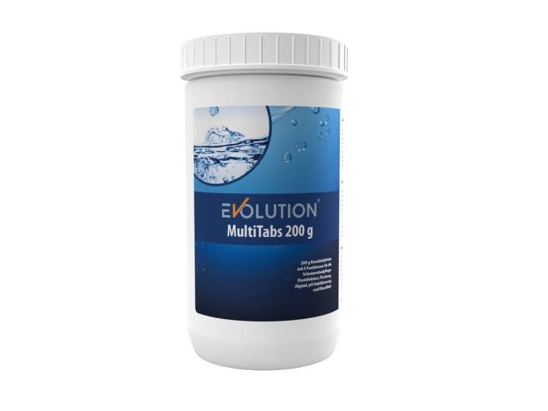 EVOLUTION Poolpflege Evolution MultiTabs 1 kg langsamlösliche 200 g Tabletten Chlor Algizid von EVOLUTION