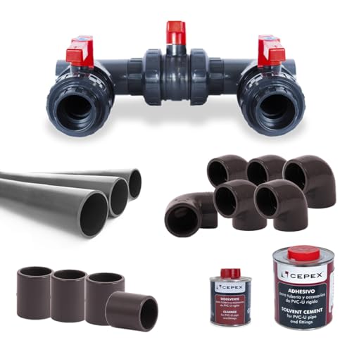 EVOLUTION Wärmepumpe Anschluss-Set für Feste Verrohrung d 50 mm mit Bypass & Zubehör Pool EVOLUTION Wärmepumpe Anschluss-Set für Feste Verrohrung d 50 mm mit Bypass & Zubehör Pool von EVOLUTION