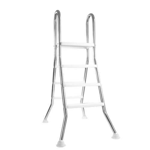 Hochbeckenleiter EVOLUTION V2A Edelstahl 2X 3 Stufen mit Plattform Kunststoff von EVOLUTION