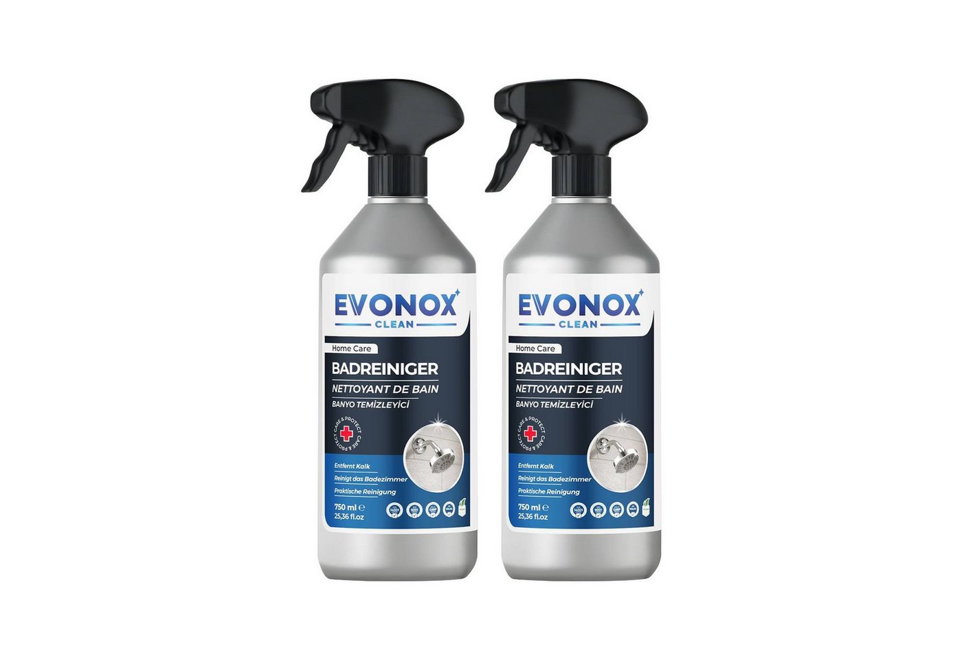 EVONOX Ultra Starker Kraftvoller Badreiniger & Entkalker–750ML SET 1,2,3,5 Badreiniger (Ozeanfrische – Vegan) EVONOX Ultra Starker Kraftvoller Badreiniger & Entkalker–750ML SET 1,2,3,5 Badreiniger (Ozeanfrische – Vegan) von EVONOX