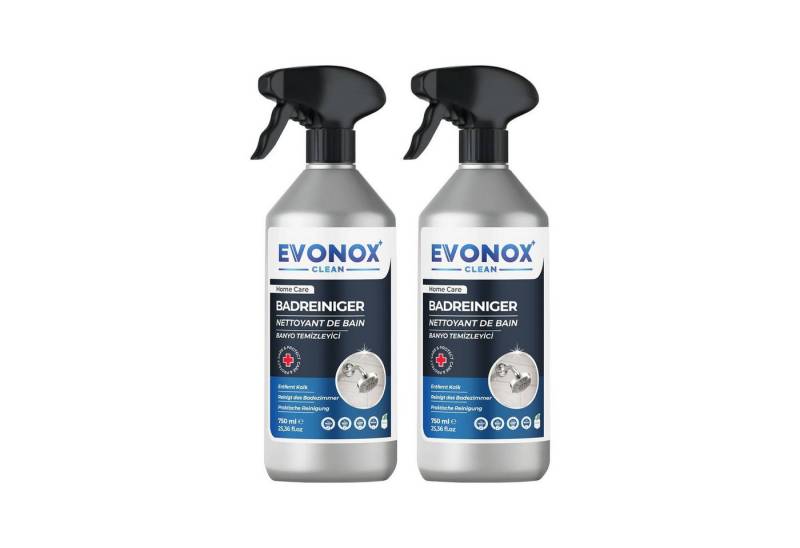 EVONOX Ultra Starker Kraftvoller Badreiniger & Entkalker–750ML SET 1,2,3,5 Badreiniger (Ozeanfrische – Vegan) von EVONOX