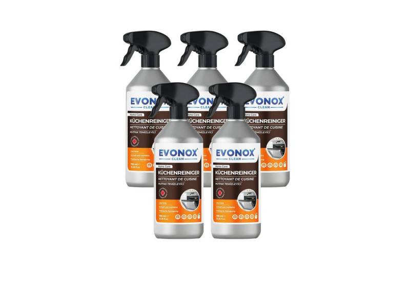 EVONOX ULTRA LEISTUNGSSTARKER KÜCHENREINIGER & FETTLÖSER 750ML SET 1,2,3,5 Küchenreiniger (Zitronenduft-Spray) von EVONOX