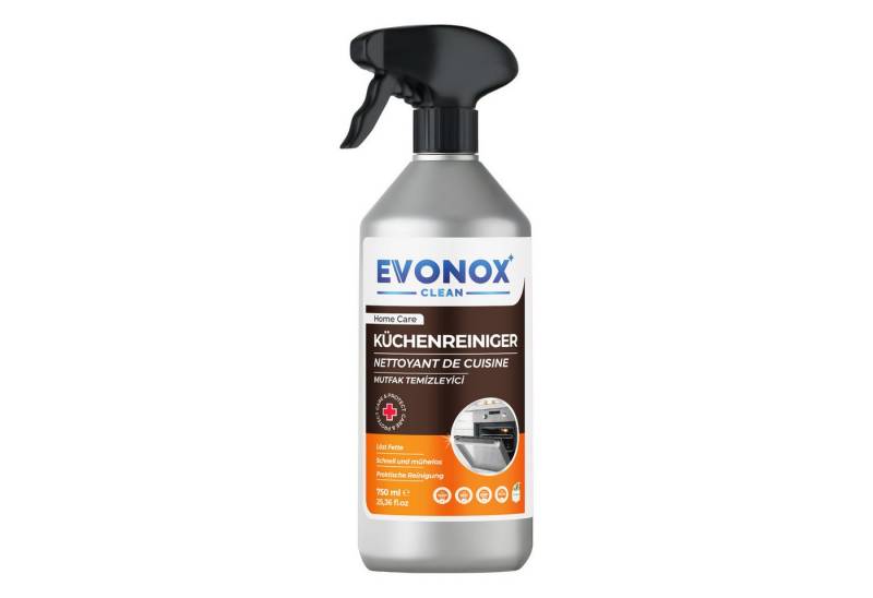 EVONOX Ultra Leistungsstarker Küchenreiniger & Fettlöser mit Zitronenduft Allzweckreiniger von EVONOX