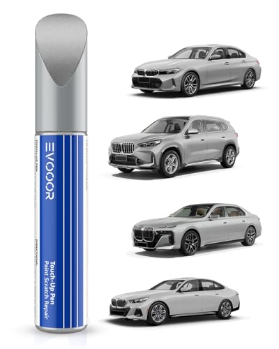 (A83) Glacier Silver Metallic Autolack Nachbesserung für BMW, Kratzer Reparatur für Auto, Schnelle & Einfache Lösung zur Reparatur von EVOOOR