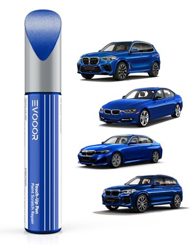 (C1M) Phytonic Blue Metallic Autolack Nachbesserung für BMW, Kratzer Reparatur für Auto, Schnelle & Einfache Lösung zur Reparatur von EVOOOR