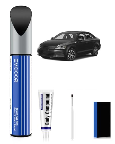(LI7F/5K) Uranograu/Uranogrey Autolack Nachbesserung Kit mit Kratzer-Entferner für Volkswagen/VW, Kratzer Reparatur für Auto, Schnelle & Einfache Lösung zur Reparatur von EVOOOR