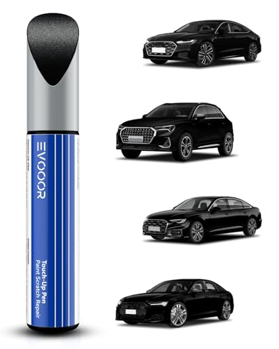 (LY9B) Brilliant Black Autolack Nachbesserung für Audi, Kratzer Reparatur für Auto, Schnelle & Einfache Lösung zur Reparatur von EVOOOR