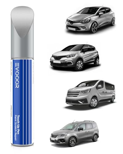 D69 Gris Platine Metallic/Platin-Grau Metallic Autolack Nachbesserung für Renault, Kratzer Reparatur für Auto, Schnelle & Einfache Lösung zur Reparatur von EVOOOR